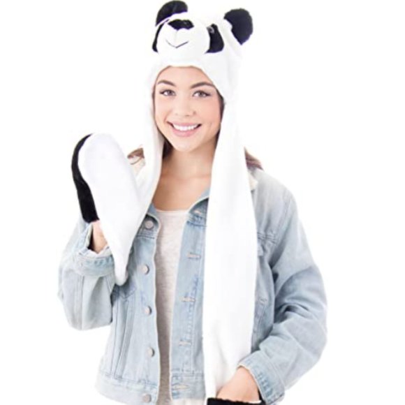 Multi-Functional Animal Hat, Scarf, & Mitten Combo - Picture 6 of 9